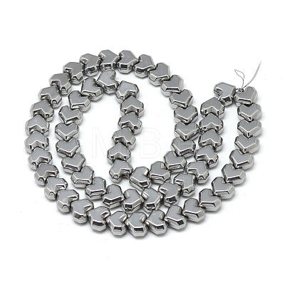 Electroplate Non-magnetic Synthetic Hematite Beads Strands G-T057-10H-1