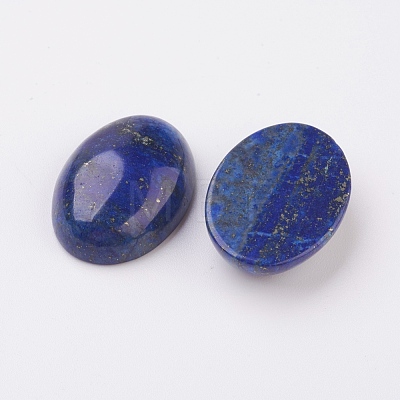 Natural Lapis Lazuli Flat Back Cabochons G-G741-13x18mm-15-1