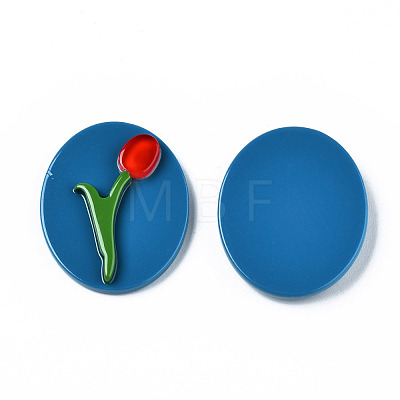 Opaque Acrylic & Resin Cabochons KY-Q058-018-1