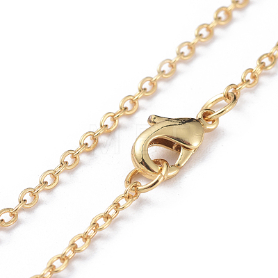 Brass Chain Necklaces X-MAK-L009-04G-1