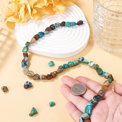 1 Strand Natural HuBei Turquoise Beads Strands G-TA0003-48-1