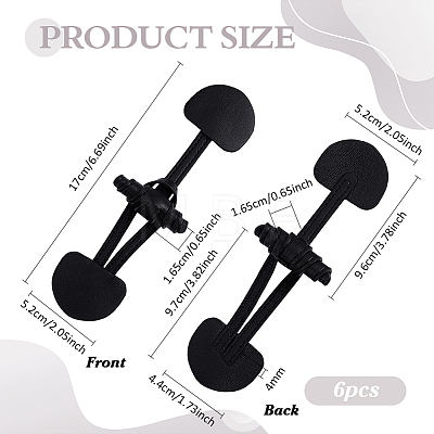 Leather Toggle Buckles FIND-WH0199-469B-1