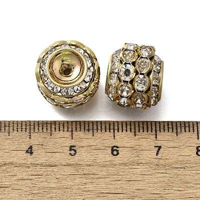 Rhinestone Brass Beads KK-D295-02G-02-1