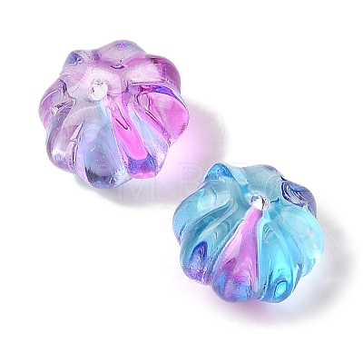 Transparent Spray Paint Glass Beads GLAA-Z011-10C-1
