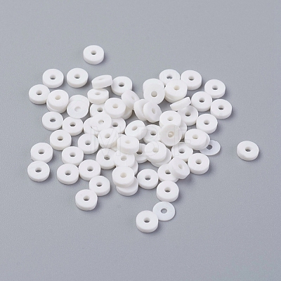 Eco-Friendly Handmade Polymer Clay Beads X-CLAY-R067-4.0mm-17-1