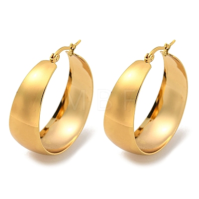 202 Stainless Steel Hoop Earring X-EJEW-H003-09G-02-1