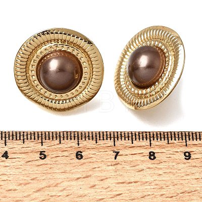 Brass Stud Earrings for Women KK-CBA9D38-02G-02-1