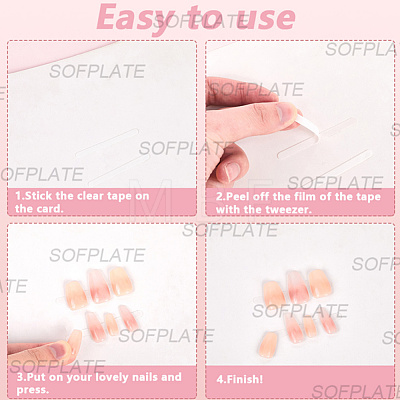 9Pcs Plastic Fake Nail Tips Storage Box CON-SP0001-15D-1