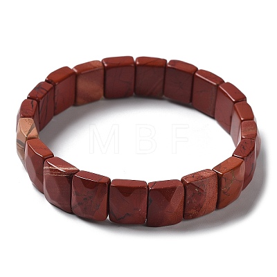 Natural Red Jasper Stretch Bracelets BJEW-F406-B27-1