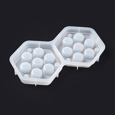 DIY Hexagon Dice Storage Box Food-grade Silicone Molds SIMO-D001-01-1