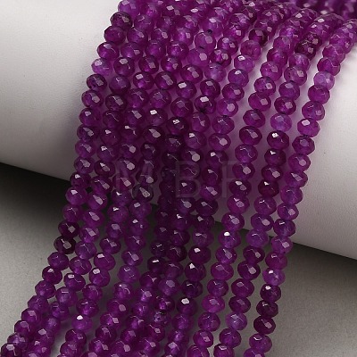 Dyed Natural White Jade Beads Strands GG-CBAF9EE-A19-3x4mm-1