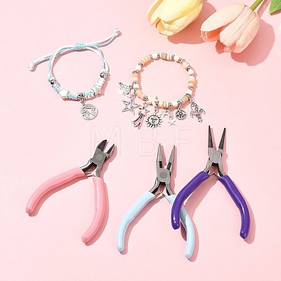 3Pcs 3 Styles 45# Steel Jewelry Pliers PT-FS0001-01-1