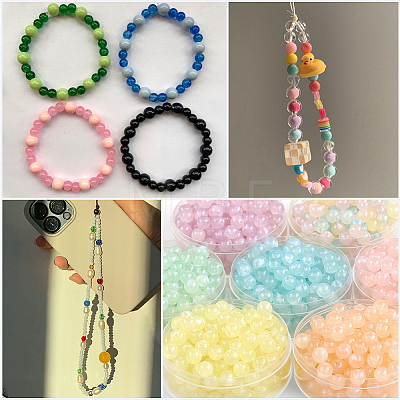 DIY Glass Beaded Bracelets & Earrings Jewelry Making Kit DIY-SP0001-20E-1