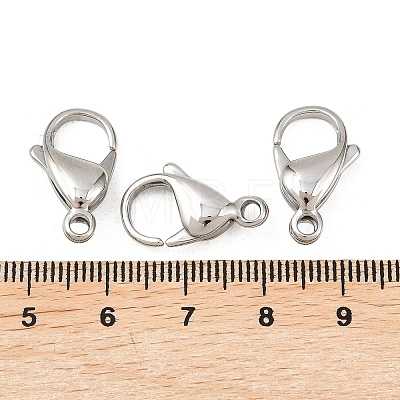 Tarnish Resistant 316 Surgical Stainless Steel Lobster Claw Clasps STAS-316-FL18A-1