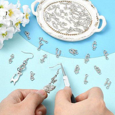 26Pcs 26 Styles Alloy Crystal Rhinestone Connector Charms FIND-CJZ0001-001P-1
