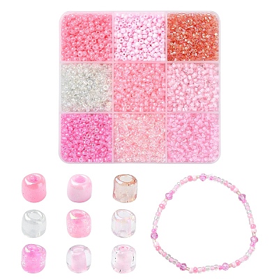 Mixed Style Glass Seed Bead Sets SEED-YW0002-60B-1