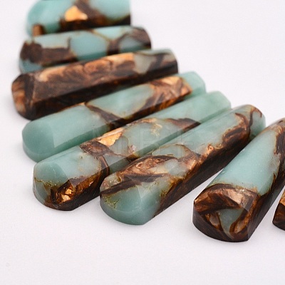 Assembled Synthetic Bronzite and Gemstone Beads Strands G-P298-D01-1