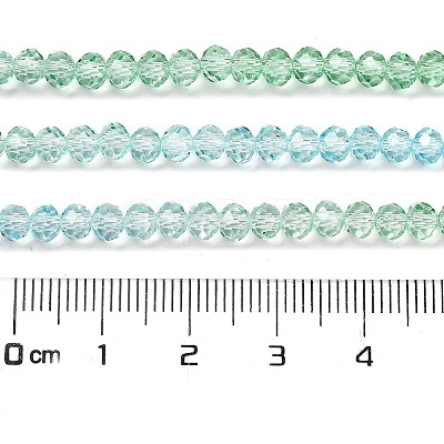 Transparent Painted Glass Beads Strands X1-DGLA-A034-T4mm-A16-1