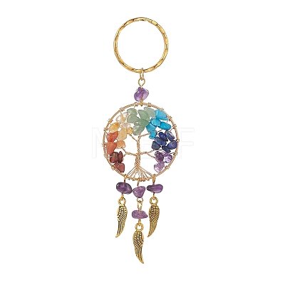 Natural Amethyst Keychain LS-X1-KEYC-JKC00435-02-1