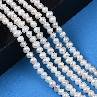 Natural Cultured Freshwater Pearl Beads Strands PEAR-N013-04C-1