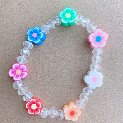 Handmade Polymer Clay Flower Plum Blossom Beads CLAY-CJ0001-09-1