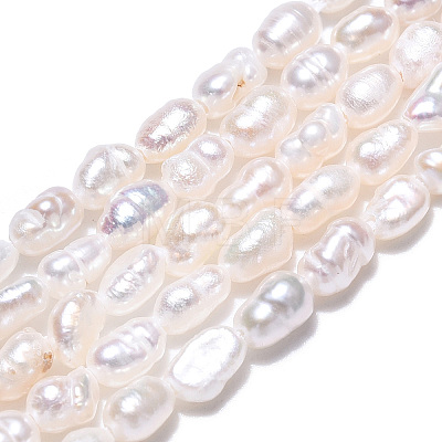 Natural Cultured Freshwater Pearl Beads Strands PEAR-N012-02M-1
