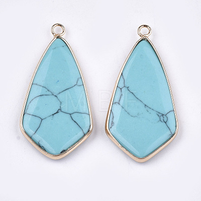 Synthetic Turquoise Pendants G-T112-26A-1