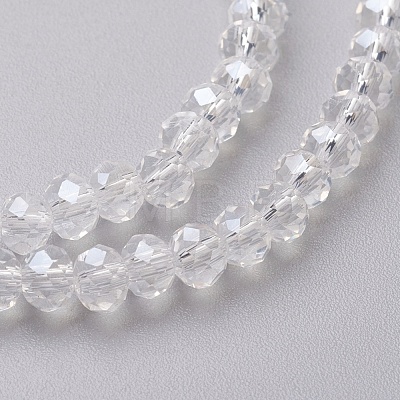 Electroplate Glass Beads Strands EGLA-F124-FR-B11-1