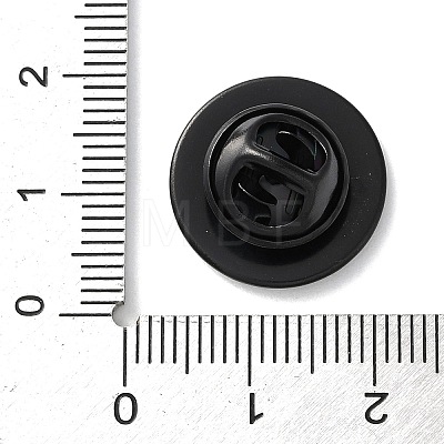 304 Stainless Steel Flat Round Brooch Brooch Base Settings STAS-S172-10A-B-1