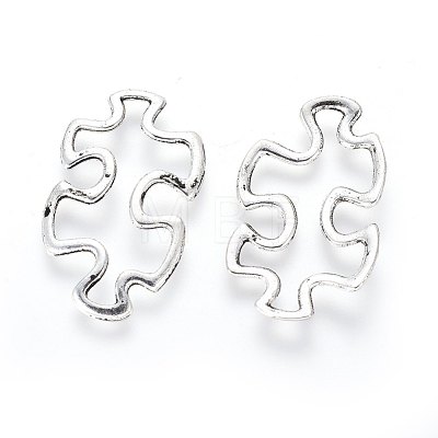 Tibetan Style Alloy Linking Rings TIBE-3558-AS-LF-1