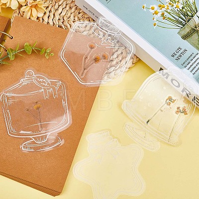 3 Styles Waterproof Self Adhesive Stamping Stickers Sets DIY-CP0011-04A-1
