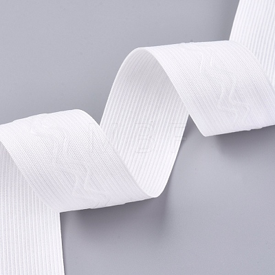 Polyester Non-Slip Silicone Elastic Gripper Band SRIB-WH0006-22C-02-1