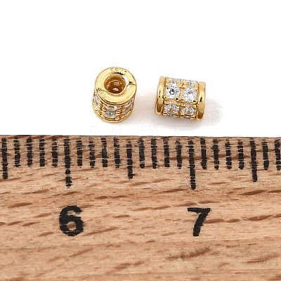 925 Sterling Silver Micro Pave Clear Cubic Zirconia Beads SE-CBAF1B2-13A-G-1