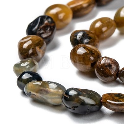 Natural Pietersite Beads Strands G-G018-28-1