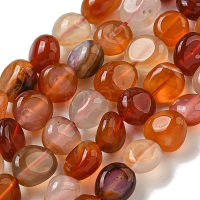 Natural Brazil Red Agate Beads Strands G-L599-A01-01-1