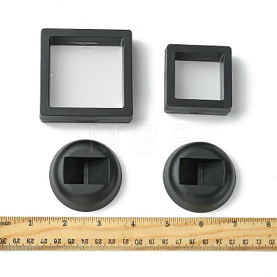 4Pcs 2 Styles Plastic 3D Floating Frame Display Holder ODIS-FS0001-02B-1