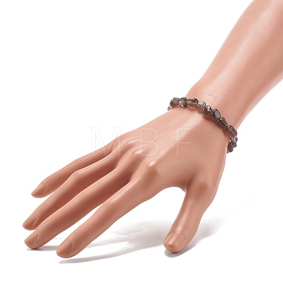 Natural Golden Sheen Obsidian Beads Stretch Bracelet for Kids BJEW-JB07031-12-1