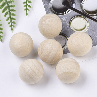 Unfinished Wood Beads X-WOOD-T014-30mm-1