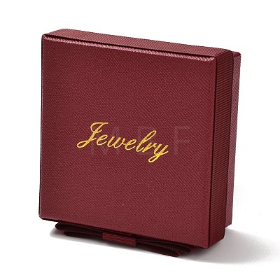 Square & Word Jewelry Cardboard Jewelry Boxes CBOX-C015-01B-01-1