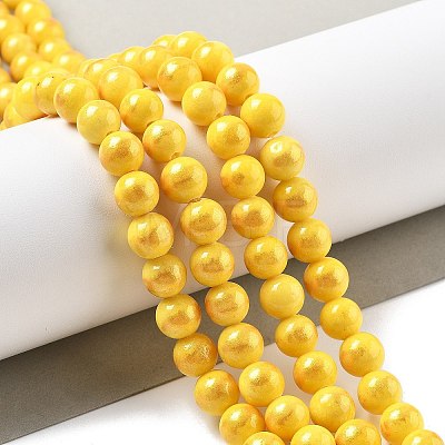 Natural Mashan Jade Beads Strands G-A255-A01-01D-1