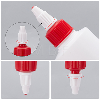 BENECREAT Plastic Glue Bottles MRMJ-BC0002-77-1