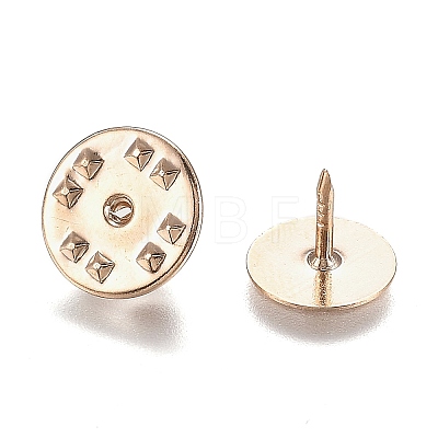 Brass Butterfly Clutches Pin Backs KK-Z003-01M-1