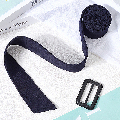 2Pcs Tie a Knot Polyester Waist Belt with Plastic Buckle AJEW-GF0014-53A-1