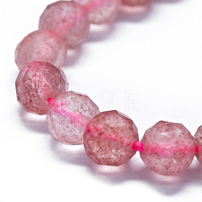 Natural Strawberry Quartz Beads Strands G-G927-27-1
