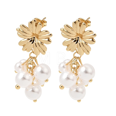 304 Stainless Steel Stud Dangle Earrings SA-CBAF6AD-21G-1
