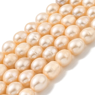 Natural Cultured Freshwater Pearl Beads Strands PEAR-I007-01E-05B-1