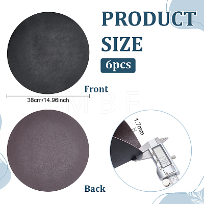PU Leather Placemat AJEW-WH0696-729A-1