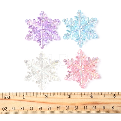 14Pcs 5 Colors AB Color Transparent Acrylic Chandelier Component Links TACR-FS0001-55-1