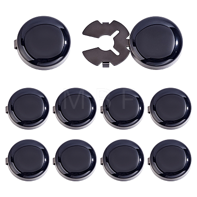 10Pcs Brass Cufflinks BUTT-ME0001-39-1