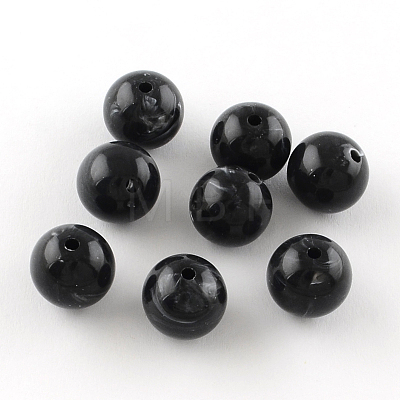 Round Imitation Gemstone Acrylic Beads OACR-R029-16mm-01-1